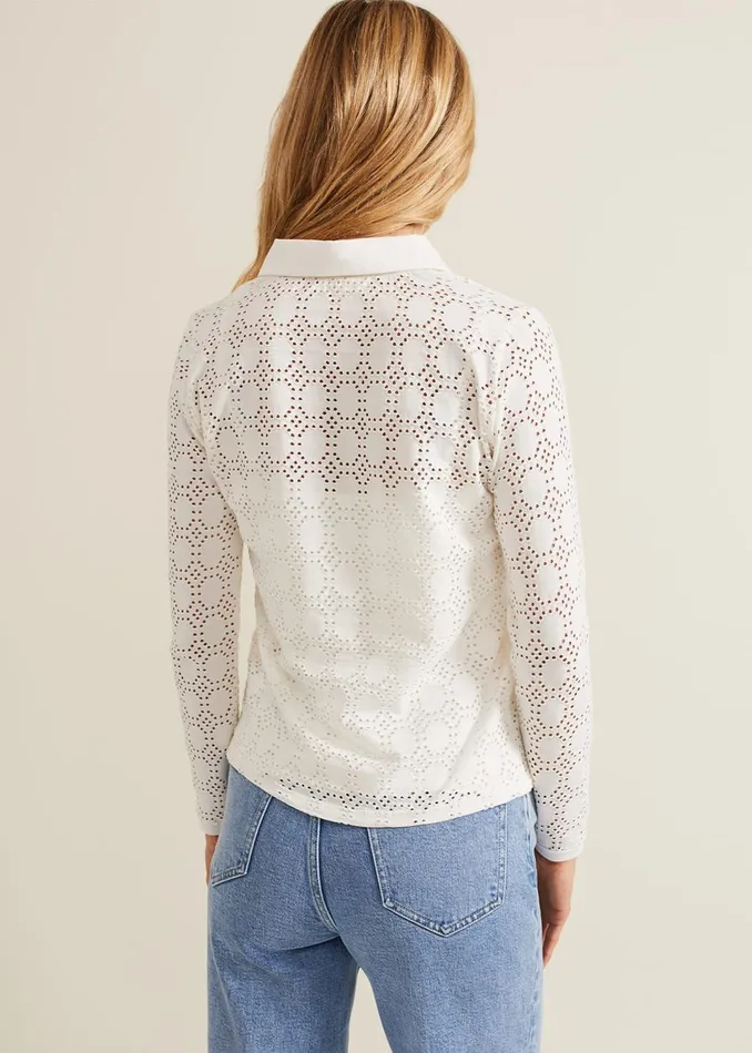 Women Phase Eight Tops and TShirts Vida Textured Shirt