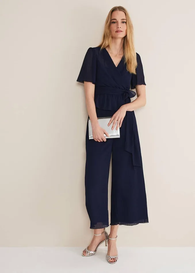 Women Phase Eight Trousers Aster Plisse Trousers CoOrd