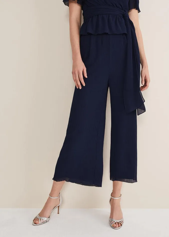Women Phase Eight Trousers Aster Plisse Trousers CoOrd