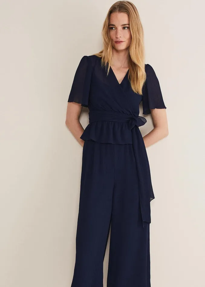 Women Phase Eight Trousers Aster Plisse Trousers CoOrd