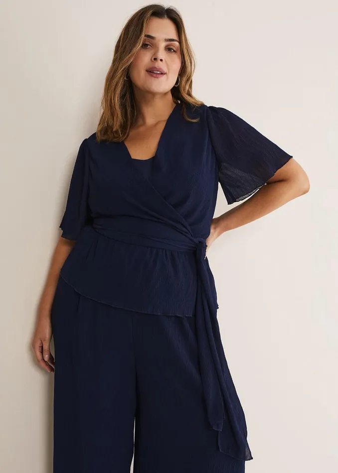 Women Phase Eight Trousers Aster Plisse Trousers CoOrd