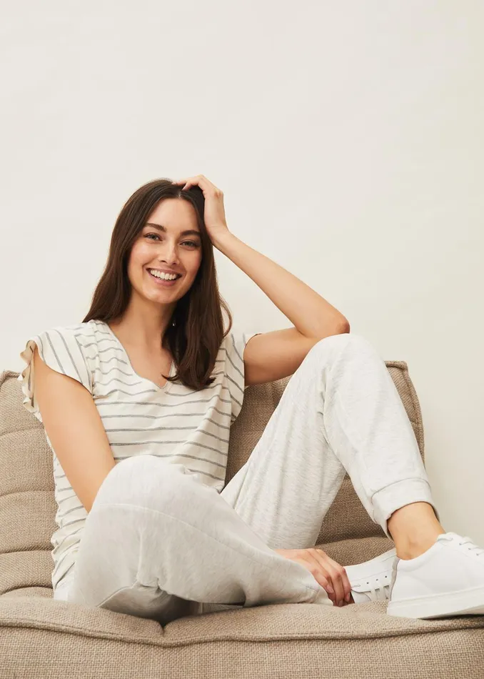 Women Phase Eight Trousers Carter Tapered Jersey Joggers