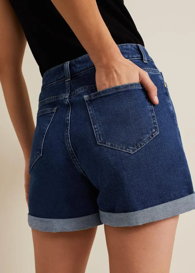 Women Phase Eight Trousers Denise Denim Shorts