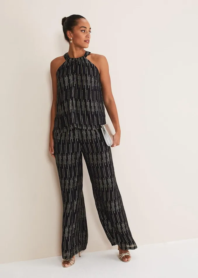 Women Phase Eight Trousers Eula Lurex Trouser CoOrd