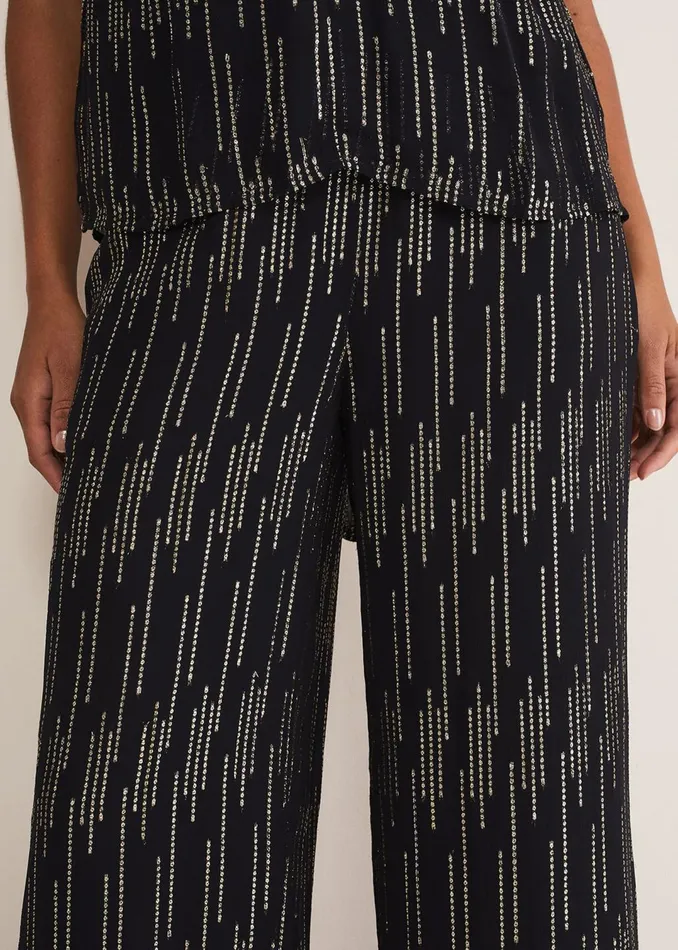 Women Phase Eight Trousers Eula Lurex Trouser CoOrd