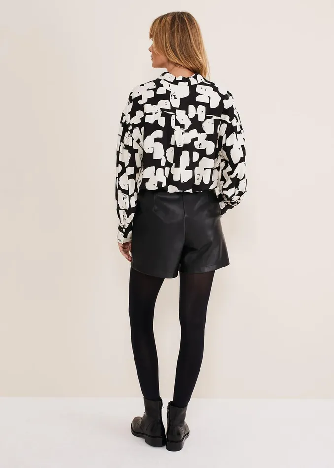 Women Phase Eight Trousers Hadley Pleather Shorts