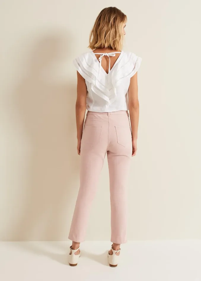 Women Phase Eight Trousers Lindsey Cropped Straight Leg Jeans