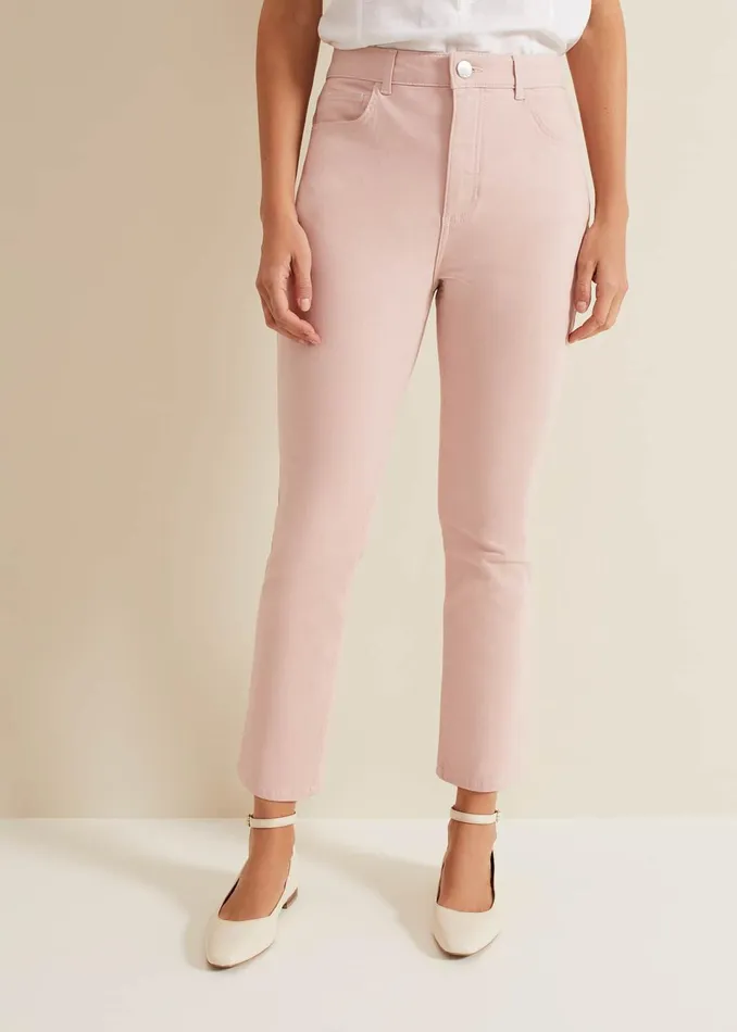 Women Phase Eight Trousers Lindsey Cropped Straight Leg Jeans
