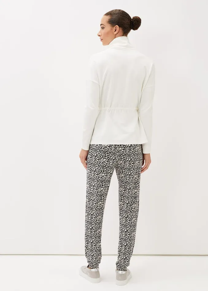 Women Phase Eight Trousers Milee Printed Jersey Joggers
