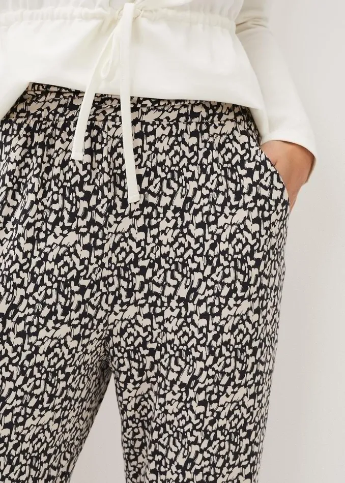 Women Phase Eight Trousers Milee Printed Jersey Joggers