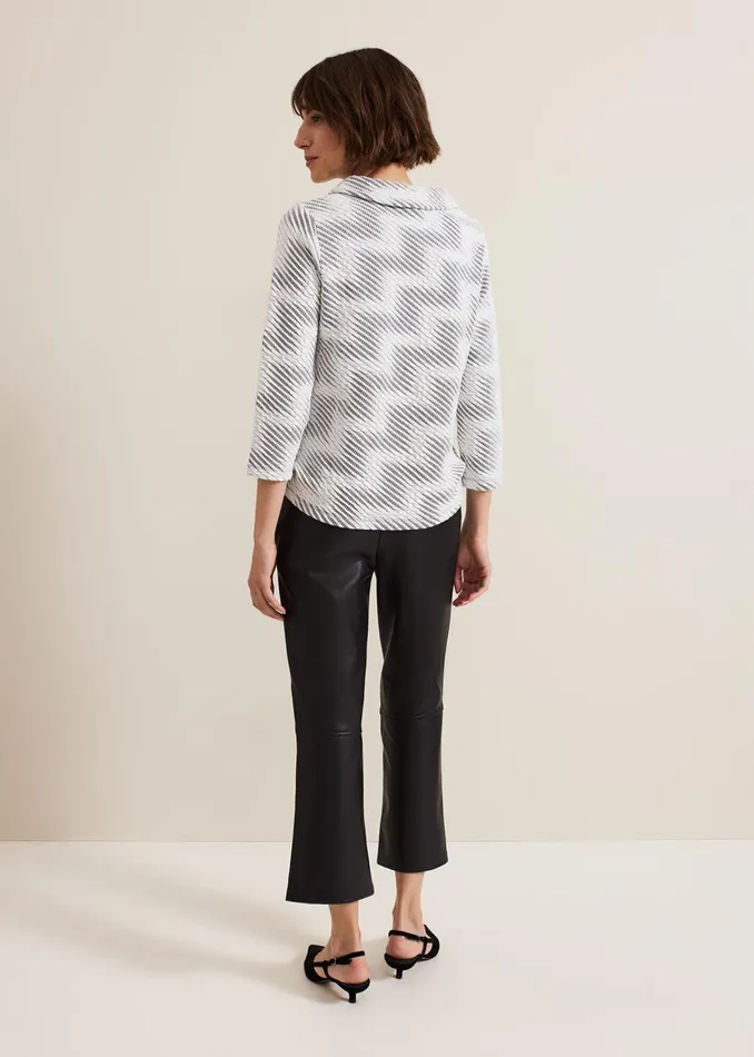 Women Phase Eight Trousers Mya Black Pu Crop Trousers