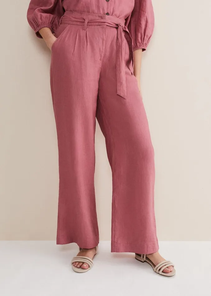 Women Phase Eight Trousers Raven Linen Trouser