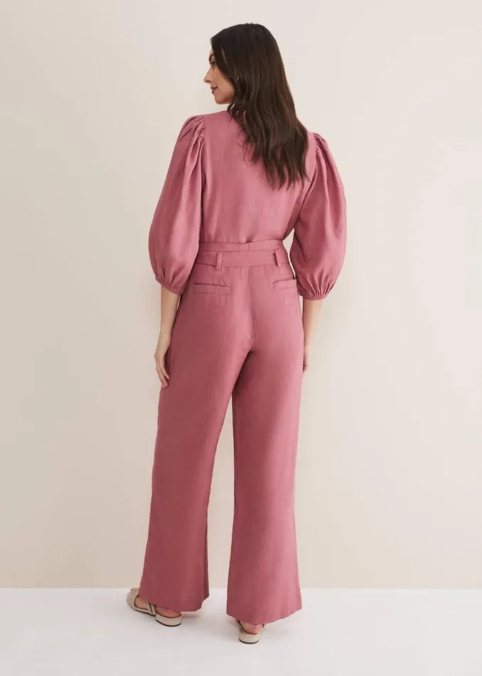 Women Phase Eight Trousers Raven Linen Trouser