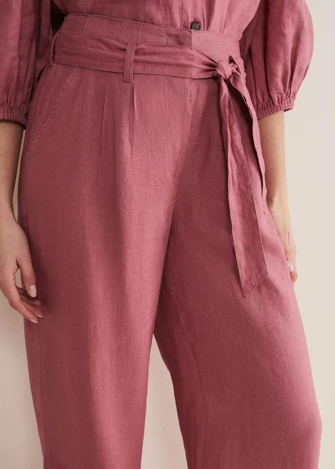 Women Phase Eight Trousers Raven Linen Trouser