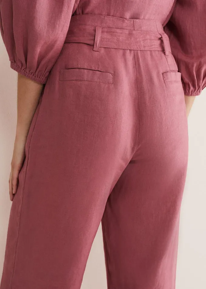 Women Phase Eight Trousers Raven Linen Trouser
