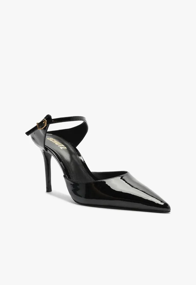 Women Pumps Schutz Shoes Laura Mule Leather Pump Black