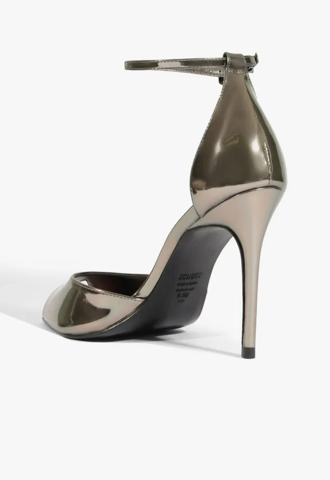 Women Pumps Schutz Shoes Lena Pump Silver