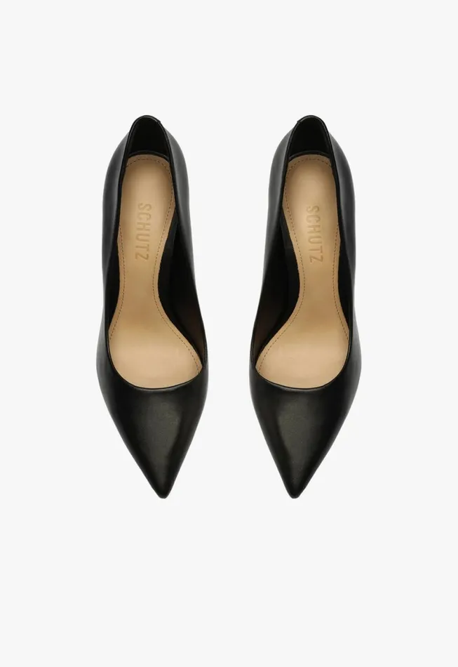 Women Pumps Schutz Shoes Lou Leather Pump Black