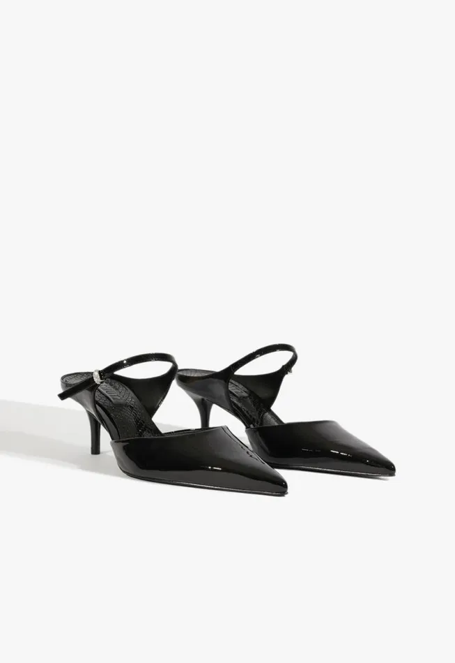 Women Pumps Schutz Shoes Tonya Mid Mule Pump Black
