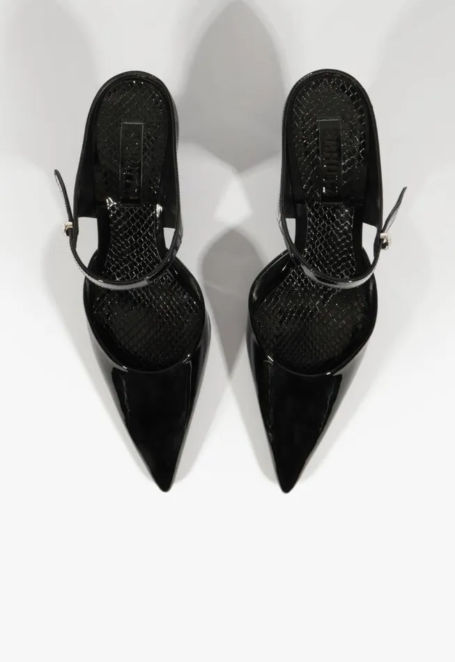 Women Pumps Schutz Shoes Tonya Mid Mule Pump Black