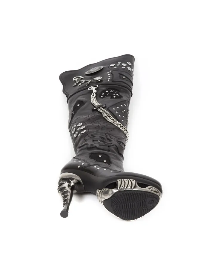Women Punk MMag091C1 Heels New Rock