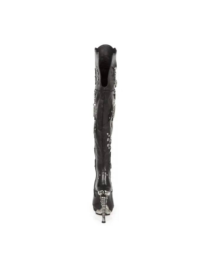 Women Punk MMag091C1 Heels New Rock