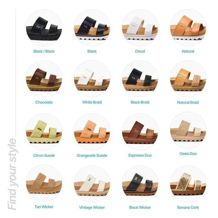 Women Reef Sandals Cushion Vista Hi Vintage Wicker Women Reef Sandals Cushion Vista Hi Vintage Wicker