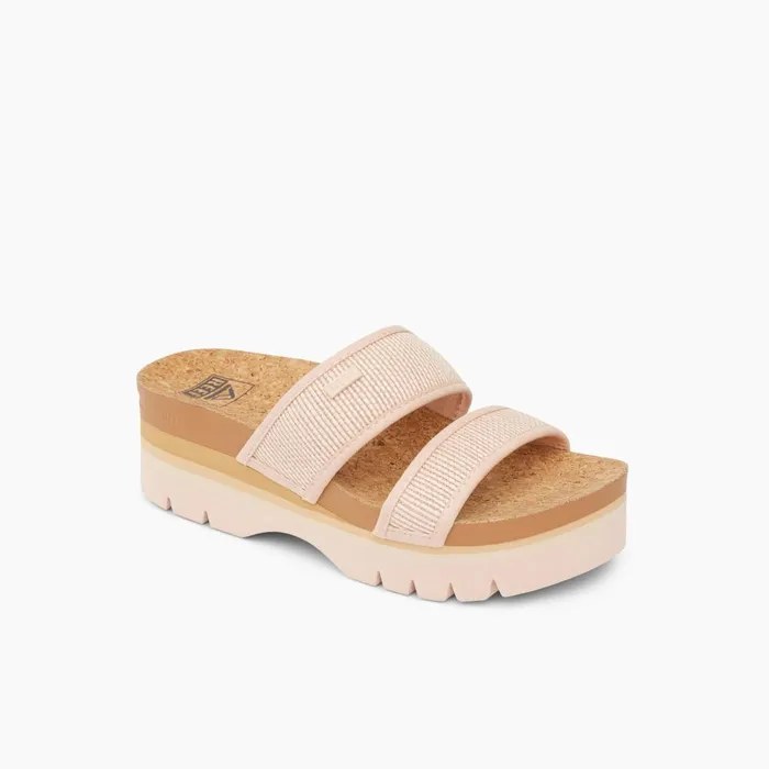 Women Reef Sandals Cushion Vista Higher Cameo Rose Women Reef Sandals Cushion Vista Higher Cameo Rose