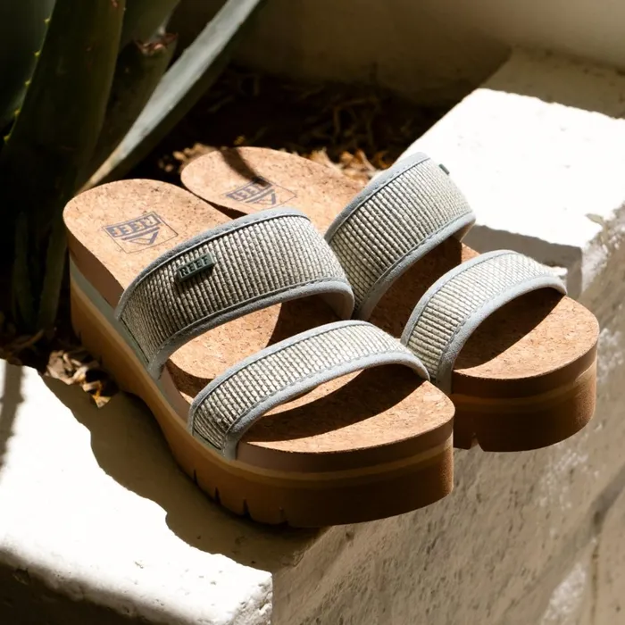 Women Reef Sandals Cushion Vista Higher Frosty Tatami Women Reef Sandals Cushion Vista Higher Frosty Tatami