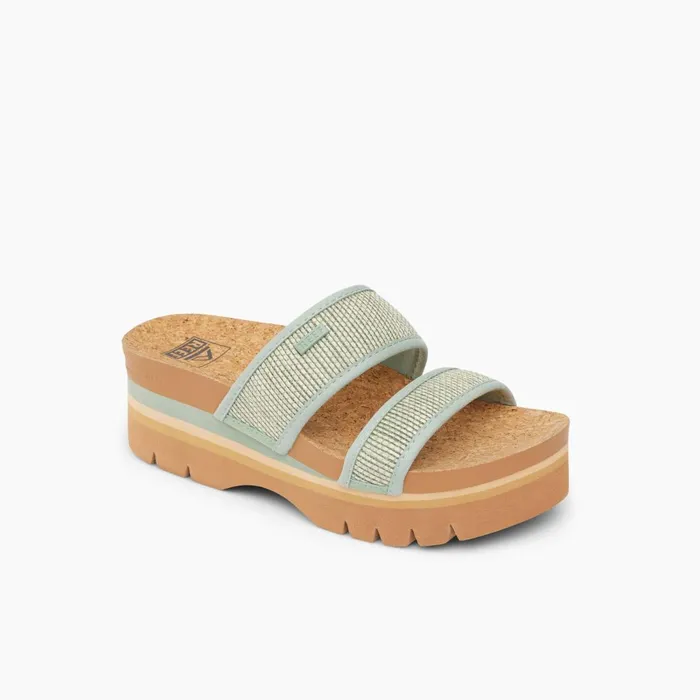 Women Reef Sandals Cushion Vista Higher Frosty Tatami Women Reef Sandals Cushion Vista Higher Frosty Tatami