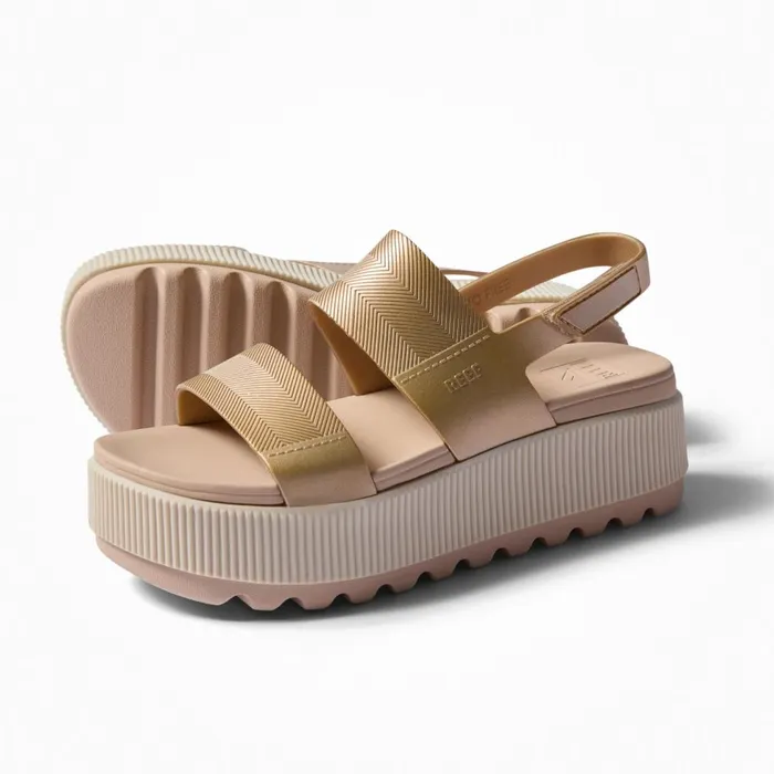 Women Reef Sandals Water Vista Higher Gold Women Reef Sandals Water Vista Higher Gold