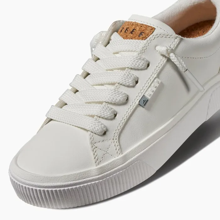Women Reef Shoes Lay Day Dawn White Leather Women Reef Shoes Lay Day Dawn White Leather