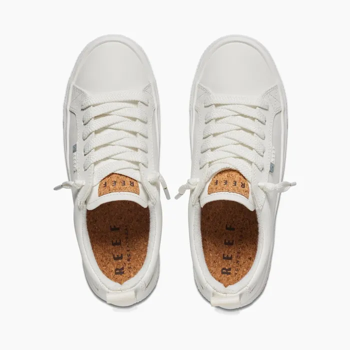 Women Reef Shoes Lay Day Dawn White Leather Women Reef Shoes Lay Day Dawn White Leather
