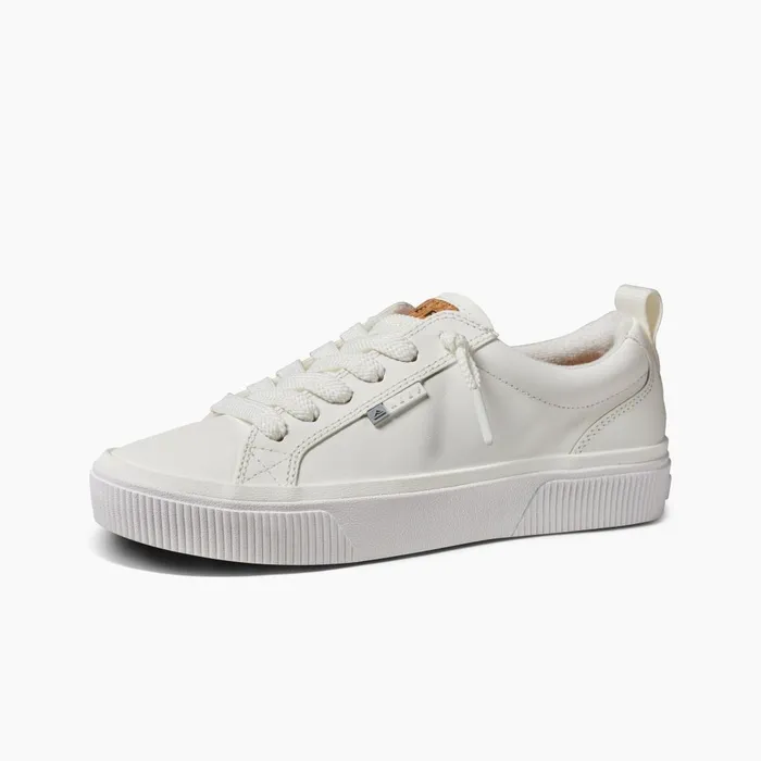 Women Reef Shoes Lay Day Dawn White Leather Women Reef Shoes Lay Day Dawn White Leather