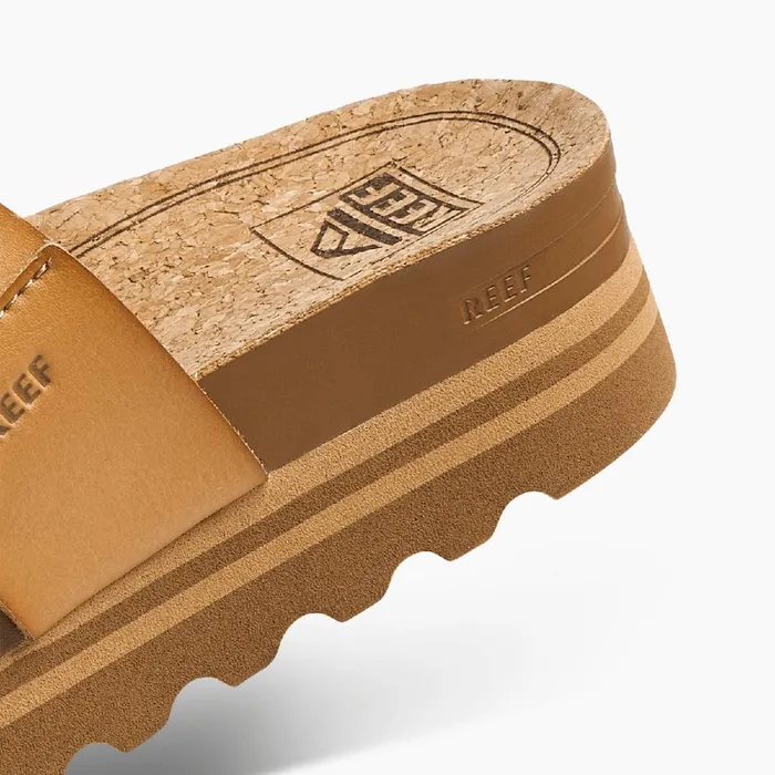 Women Reef Slides Cushion Vista Hi Natural Braid