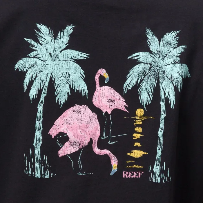 Women Reef TShirts Tanks and Dresses Flamazing Crop Tee Caviar