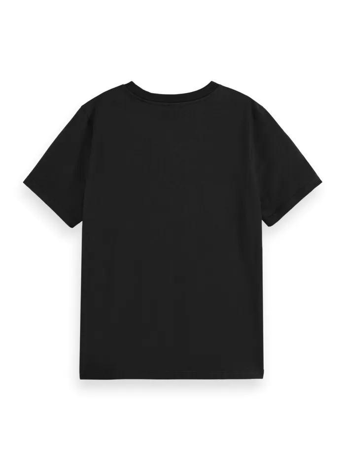 Women Regular Fit Tshirt With Small Chest Artwork Evening Black Scotch and Soda Tops and TShirts Women Regular Fit Tshirt With Small Chest Artwork Evening Black Scotch and Soda Tops and TShirts