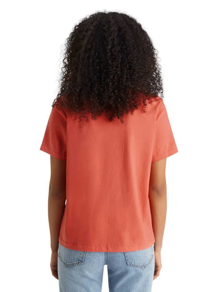 Women Regular Fit Tshirt With Small Chest Artwork Evening Black Scotch and Soda Tops and TShirts Women Regular Fit Tshirt With Small Chest Artwork Evening Black Scotch and Soda Tops and TShirts