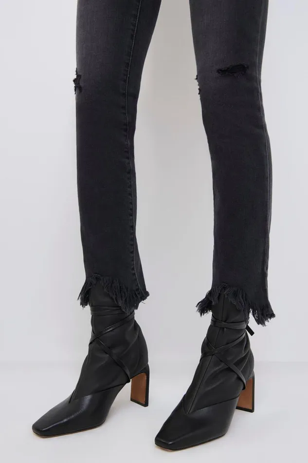 Women River Straight Leg Denim Vintage Noir Jonathan Simkhai Pants and Bottoms