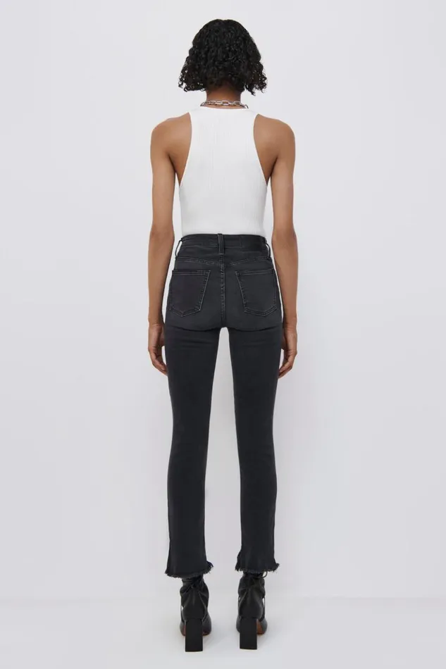 Women River Straight Leg Denim Vintage Noir Jonathan Simkhai Pants and Bottoms