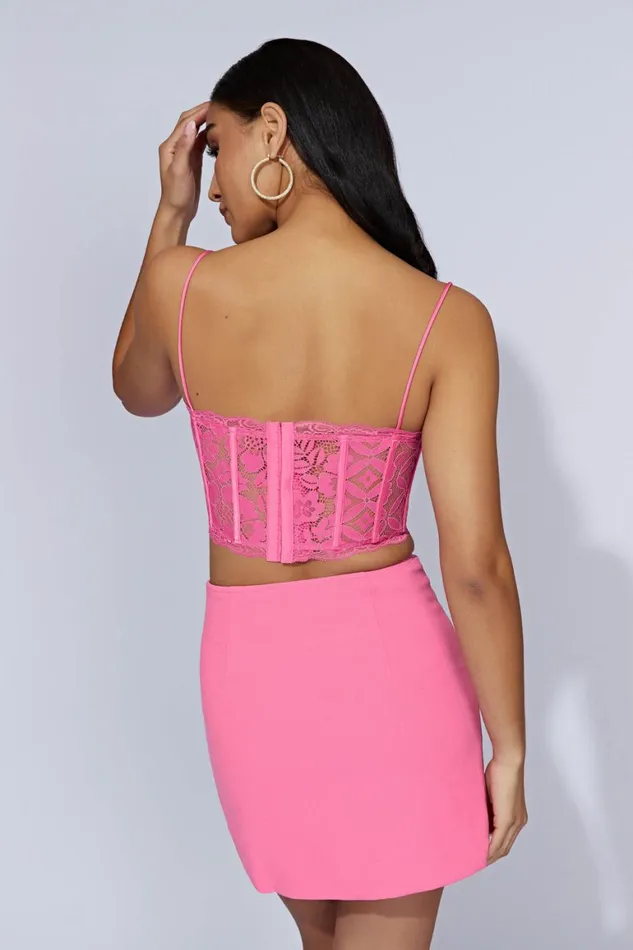 Women Romee Mini Skirt 8211 Bubblegum Pink Bubblegumpink Meshki Skirts
