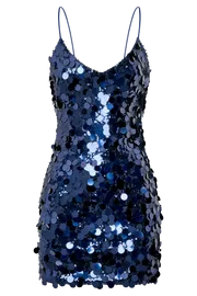Women Romilly Sequin Mini Dress 8211 Midnight Navy Midnightnavy Meshki Mini Dresses