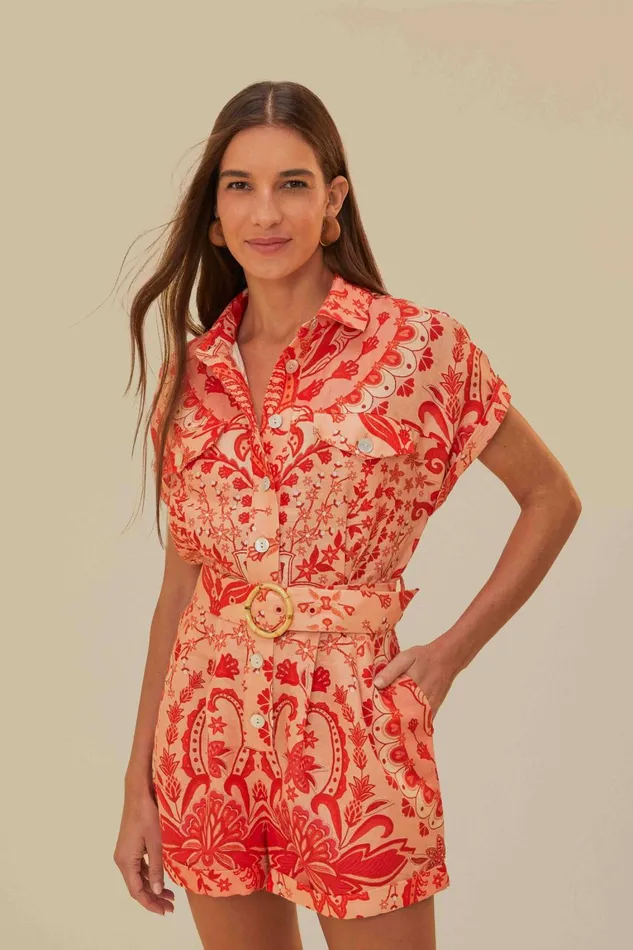 Women Rompers Farm Rio Red Jaipur Romper