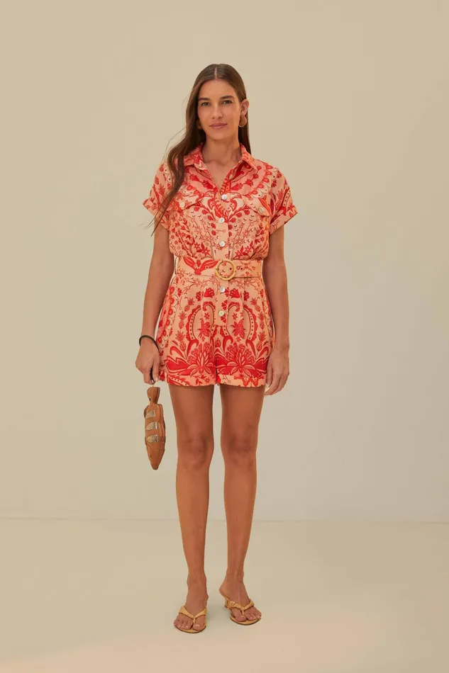 Women Rompers Farm Rio Red Jaipur Romper