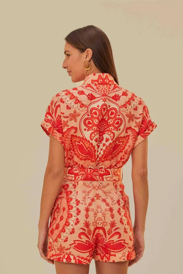 Women Rompers Farm Rio Red Jaipur Romper