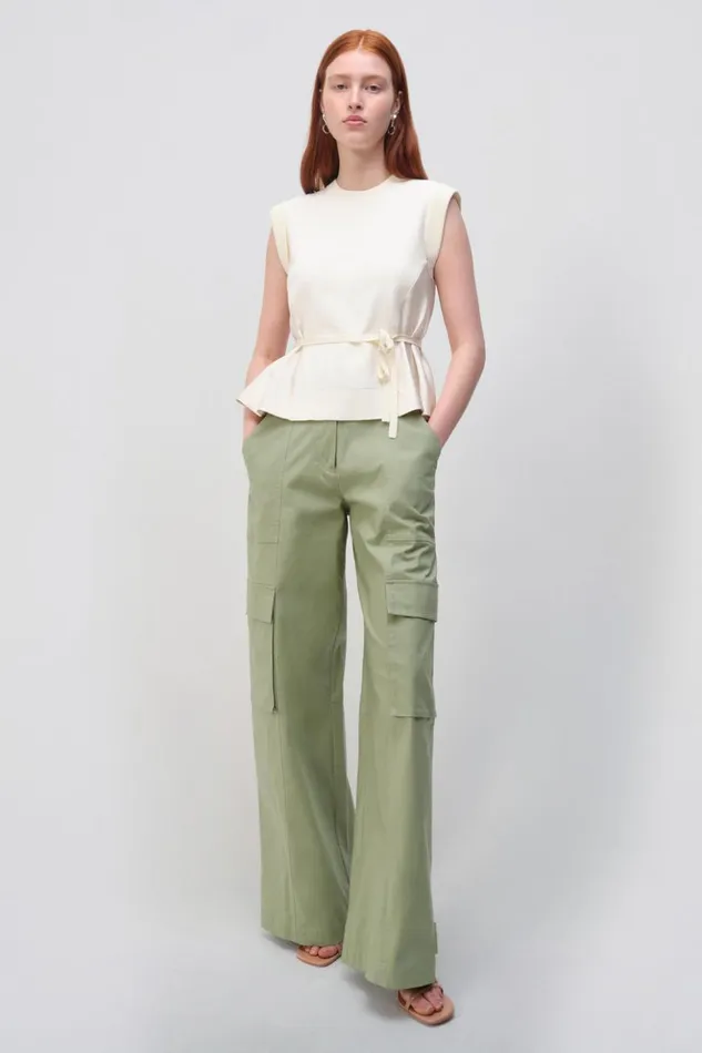 Women Rosalia Top Natural White Jonathan Simkhai Knitwear