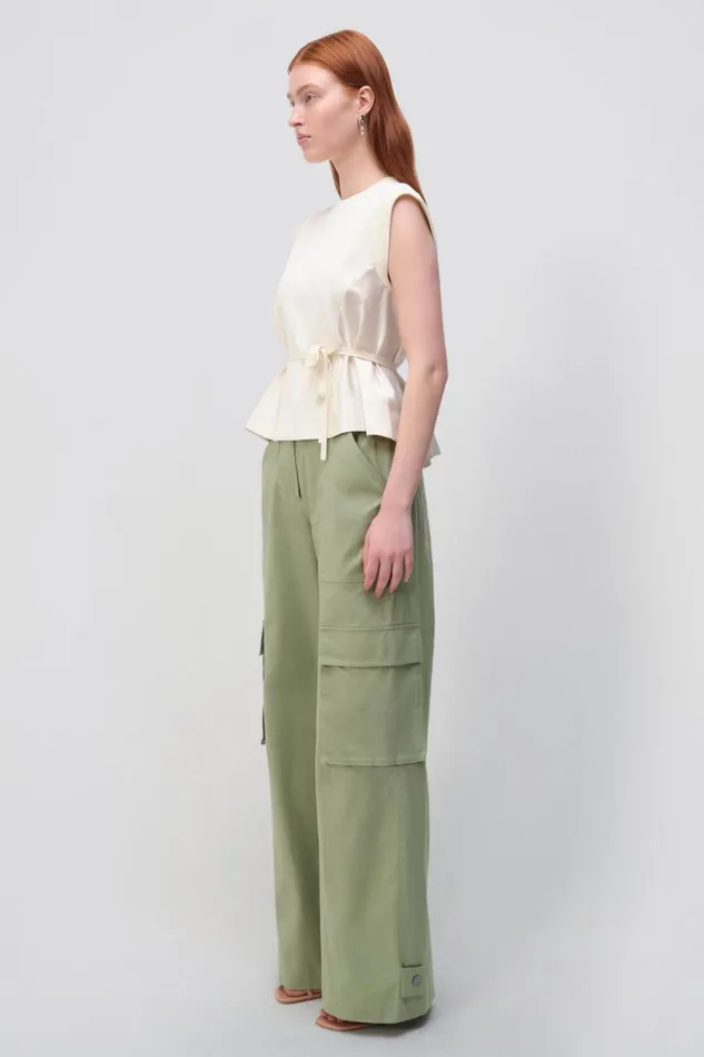Women Rosalia Top Natural White Jonathan Simkhai Knitwear