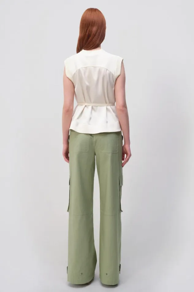 Women Rosalia Top Natural White Jonathan Simkhai Knitwear