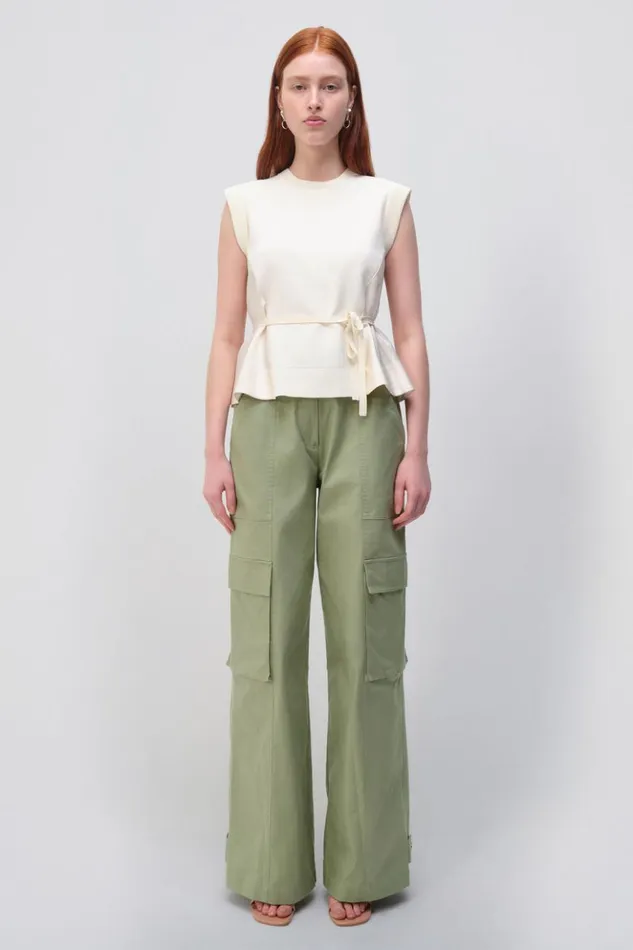 Women Rosalia Top Natural White Jonathan Simkhai Knitwear