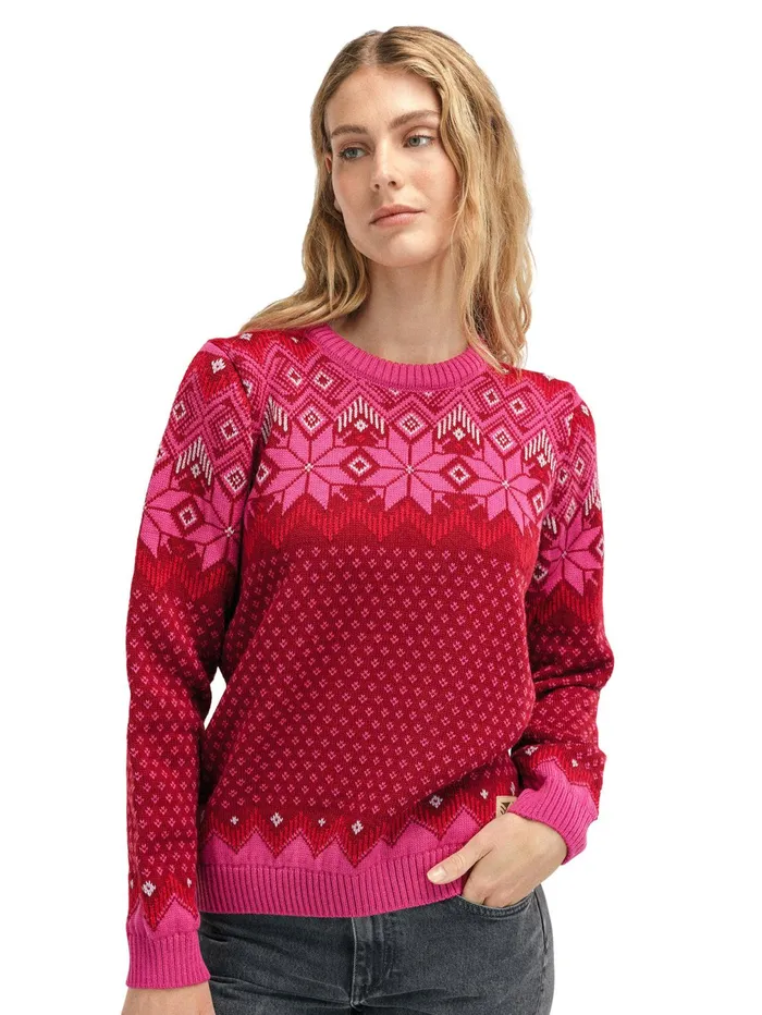 Women Round Neck Dale Of Norway Vilja Sweater